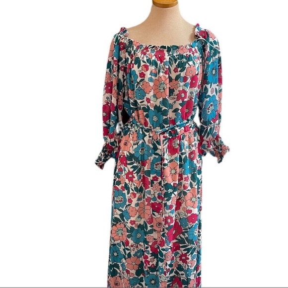 Charles Henry Floral Off The Shoulder Maxi Dress - Picture 13 of 16